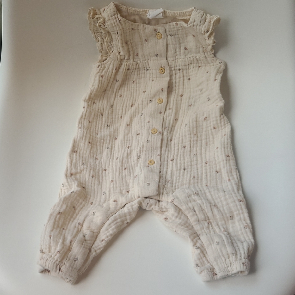 H&M Cream Button-Up Kids One Piece